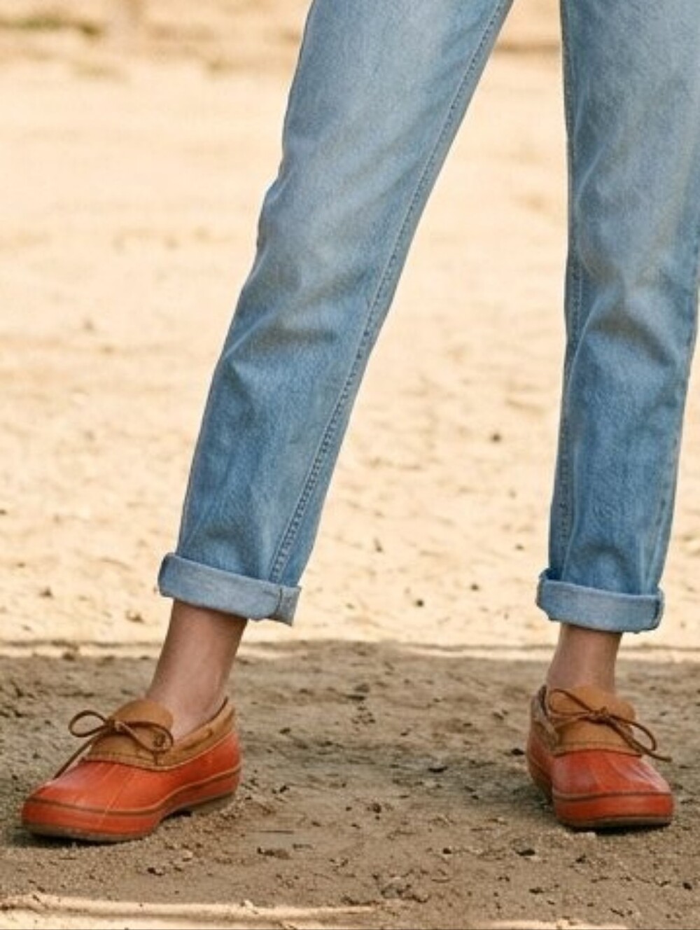 KAMIK Red/Tan Waterproof Slip-On Duck Shoes